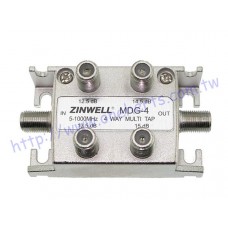 MDG-4 四分歧器 ZINWELL 兆赫 MDG-4 四分歧器 4路分歧 分支器 5路分配 有線 數位電視 衰減不同台製